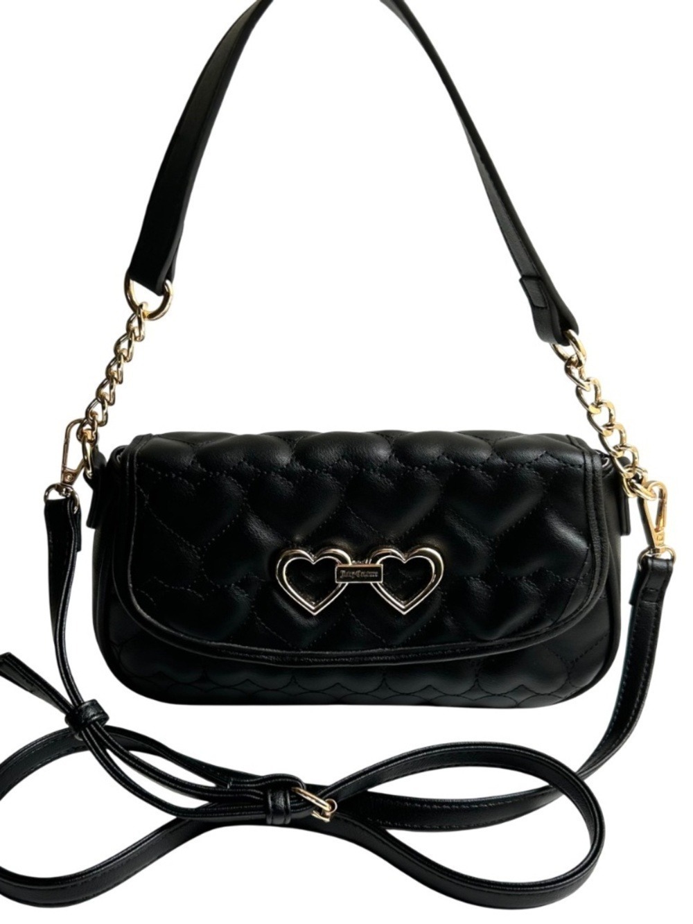 Juicy Couture Quilted Hearts Hand / Crossbody Bag